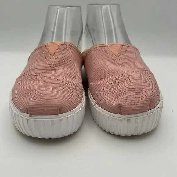 Toms Alpargata Indio Mule Sneaker Spanish Villa Pink Pique Mesh Slide Shoes 7.5 - Picture 2 of 8